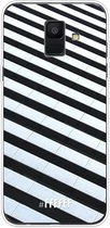 Samsung Galaxy A6 (2018) Hoesje Transparant TPU Case - Mono Tiles #ffffff