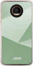 Motorola Moto Z Force Hoesje Transparant TPU Case - Fresh Geometric #ffffff