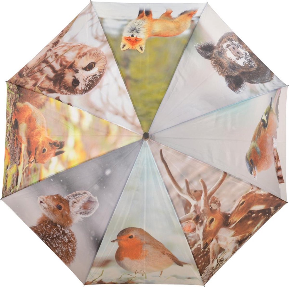 Parapluie Esschert Design - Grand Parapluie Bois Et Métal Toile