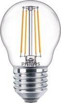 Philips energiezuinige LED Kogellamp Transparant - 40 W - E27 - warmwit licht  - 2 stuks - Bespaar op energiekosten