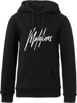 Malelions Junior Hoodie Signature - Black/White
