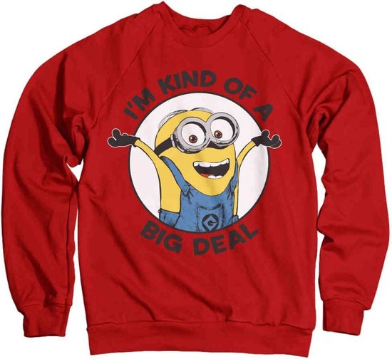 Minions Sweater/trui -L- I'm Kind Of A Big Deal Rood