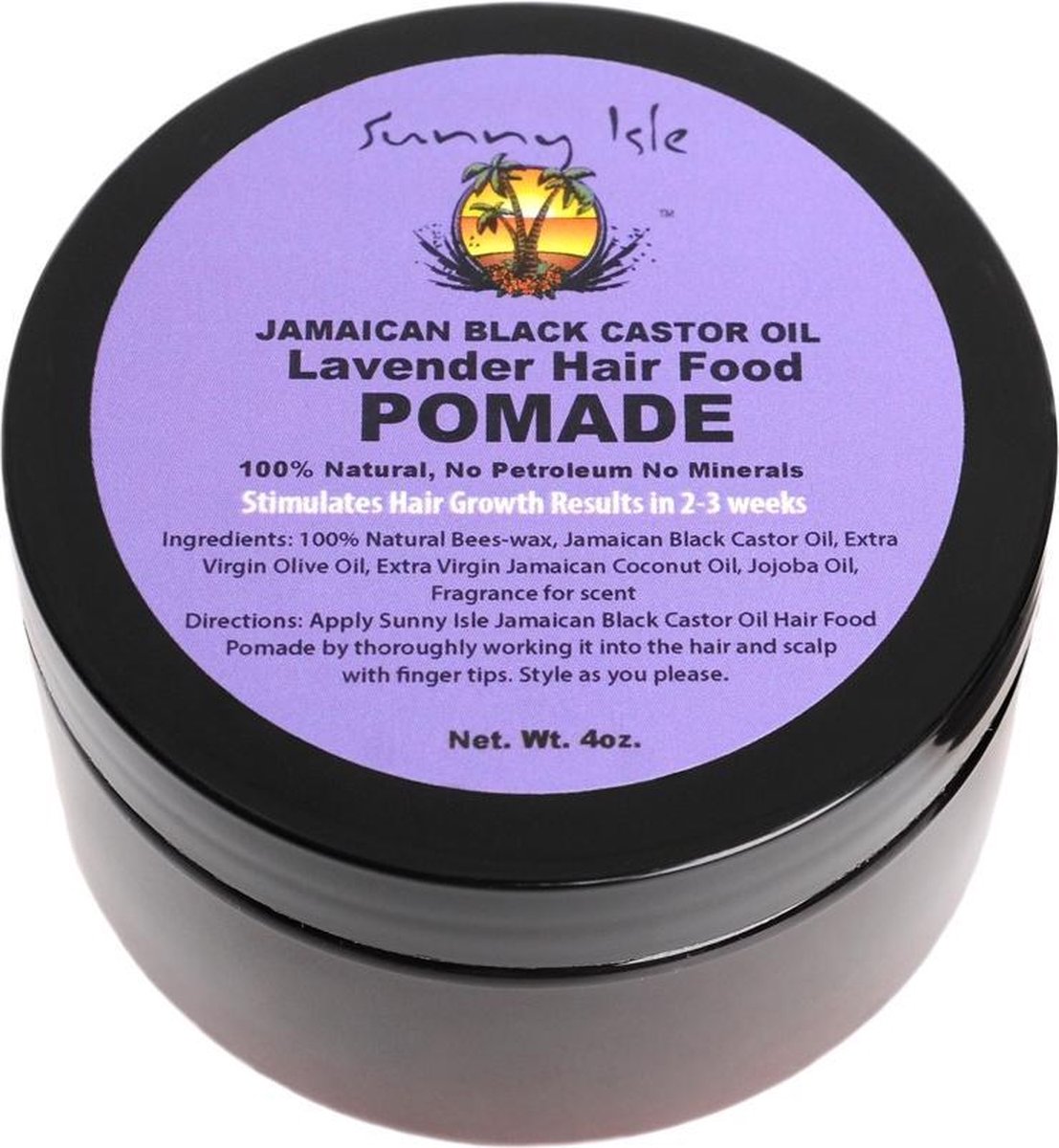 Sunny Isle Lavender Jamaican Black Castor Oil Hair Food Pomade 113 Gr