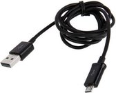 1 m Micro USB Data Sync-laadkabel, voor Galaxy S IV / i9500 / i9300 / N7100, Nokia Lumia-serie, LG Optimus-serie, Sony Xperia-serie, lengte: 1 m (zwart)