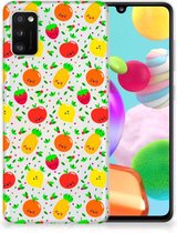 GSM Hoesje Geschikt voor Samsung Galaxy A41 TPU Bumper Doorzichtig Fruits