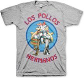 Breaking Bad Heren Tshirt -L- Los Pollos Hermanos Grijs