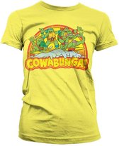 Teenage Mutant Ninja Turtles Dames Tshirt -XXL- Cowabunga Geel