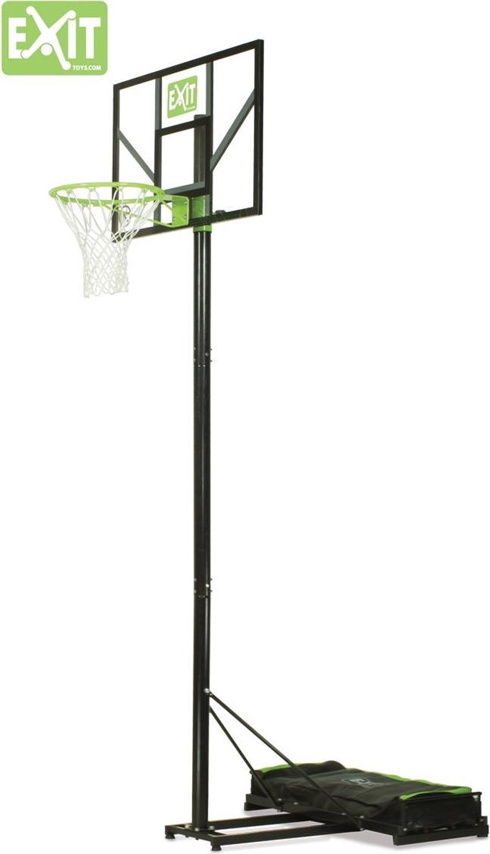 EXIT Comet verplaatsbaar basketbalbord - groen/zwart