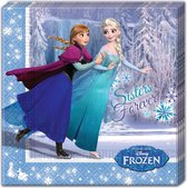 Servetten - Frozen - schaatsen - 33 x 33 cm - 20 stuks