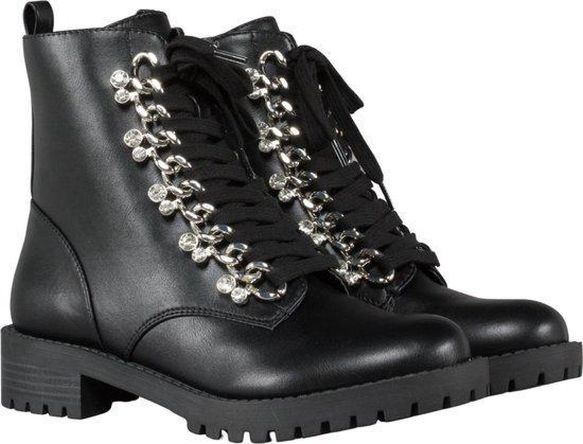 GUESS Hinlee Stivaletto Lea Dames Laarzen - Zwart - Maat 39 | bol.com