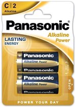 LR14 2-BL Panasonic Alkaline Power Alkaline 1.5V niet-oplaadbare batterij -  Type C | bol.com