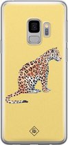 Samsung S9 hoesje siliconen - Leo wild | Samsung Galaxy S9 case | geel | TPU backcover transparant