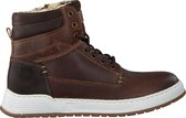 Omoda A0f503e6l Hoge sneakers - Leren Sneaker - Jongens - Bruin - Maat 37