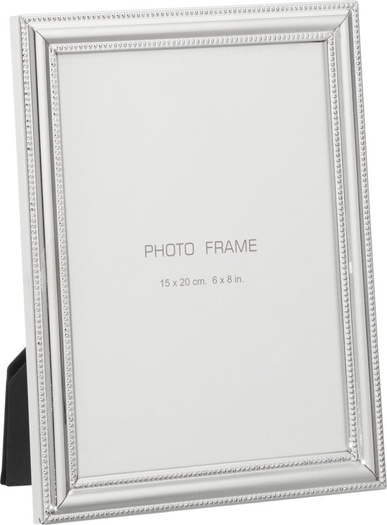 toetje vloeistof Reusachtig 1x Zilveren fotolijstjes / fotoframes 17 x 22 cm - Fotolijstjes/fotoframes  - Geschikt... | bol.com