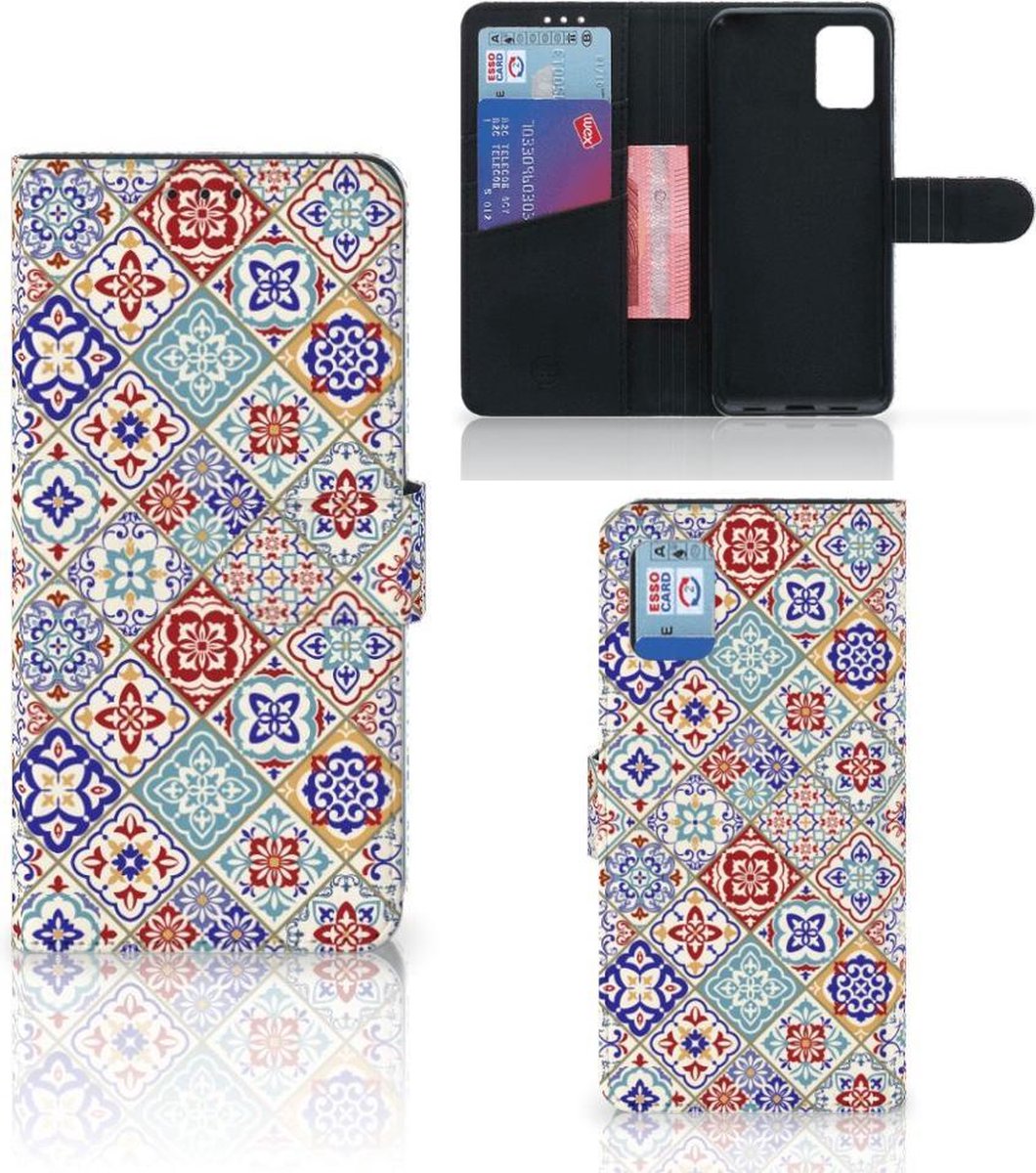 Samsung Galaxy A31 Bookcase Tiles Color