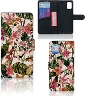 GSM Hoesje Geschikt voor Samsung Galaxy A31 Fotohoesje ontwerpen Flowers