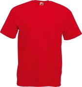 Fruit Of The Loom Heren Valueweight T-shirt met korte mouwen (Rood)
