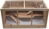 Grote houten Hamsterkooi en Muizenkooi - 95 x 50 x 51 cm