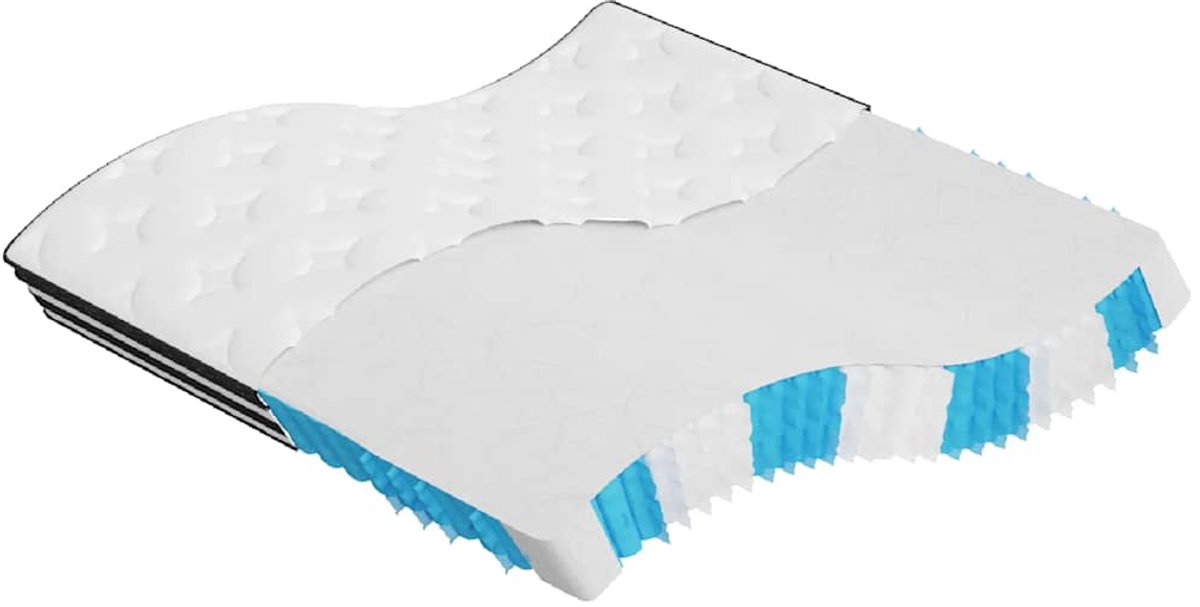 vidaXL - Pocketveringmatras - middelhard - 200x200 - cm