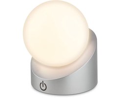 BRILONER Sora - Oplaadbare Mini Tafellamp - warm wit licht tuinverlichting - IP54 buitenverlichting - draadloos - dimbaar - voor binnen en buiten - 10 x 8 x 9 cm