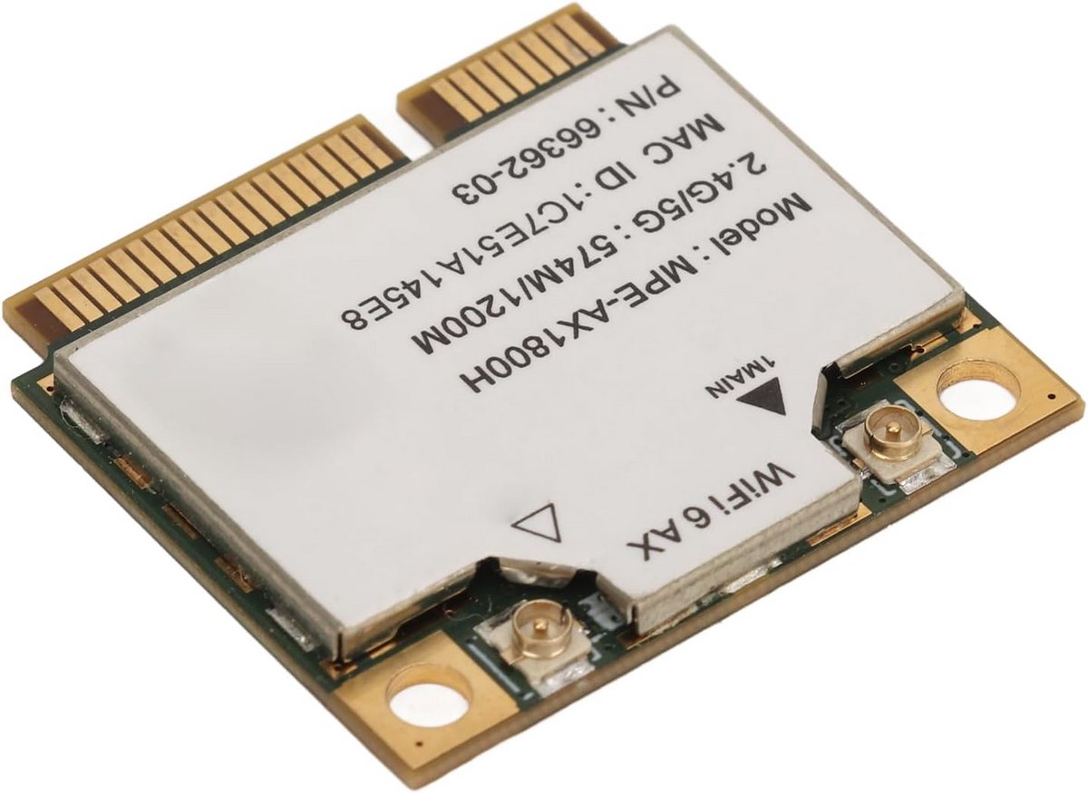 AX1800H WiFi 6 Netwerkkaart 2.4GHz & 5GHz Dual Band + Bluetooth 5.2 voor Laptops