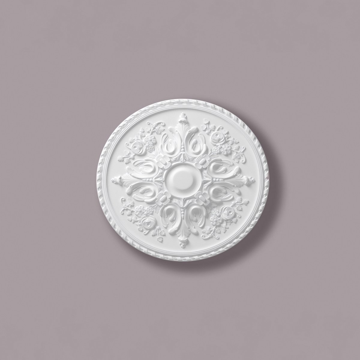 Plafond Rozet NMC R12 ARSTYL Noel Marquet Sierelement tijdeloos klassieke stijl wit diameter 82,5 cm