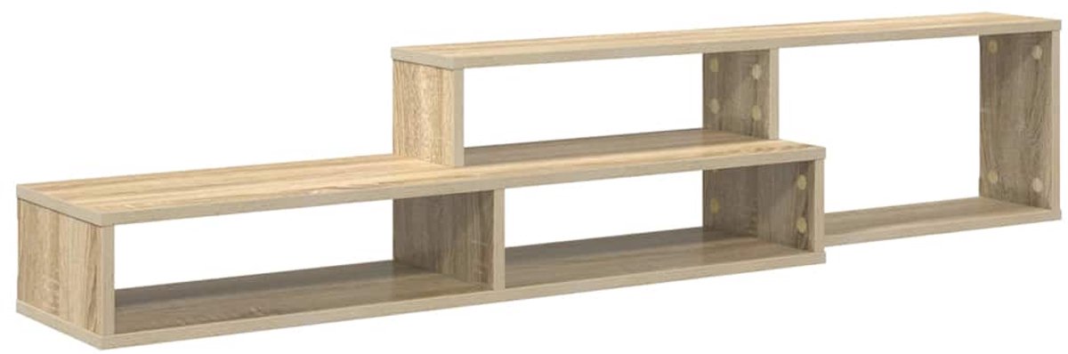vidaXL Wand - TV - Stand - 150 - x - 25 - x - 28,5 - cm - Bewerkt - hout Sonoma eiken