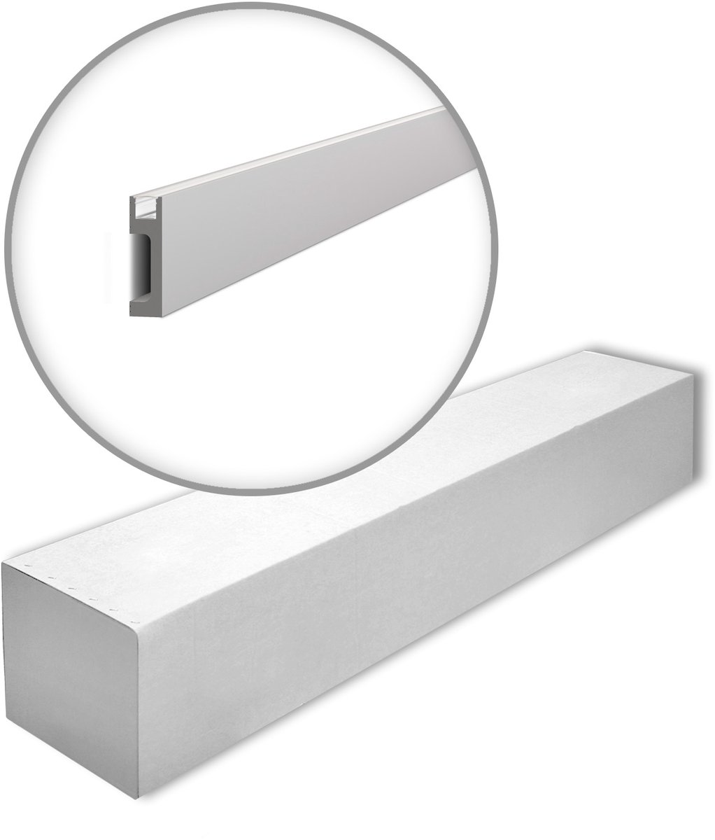 NMC IL10-box WALLSTYL Noel Marquet 1 doos 14 stukken Plint Indirecte verlichting modern design grijs | 28 m