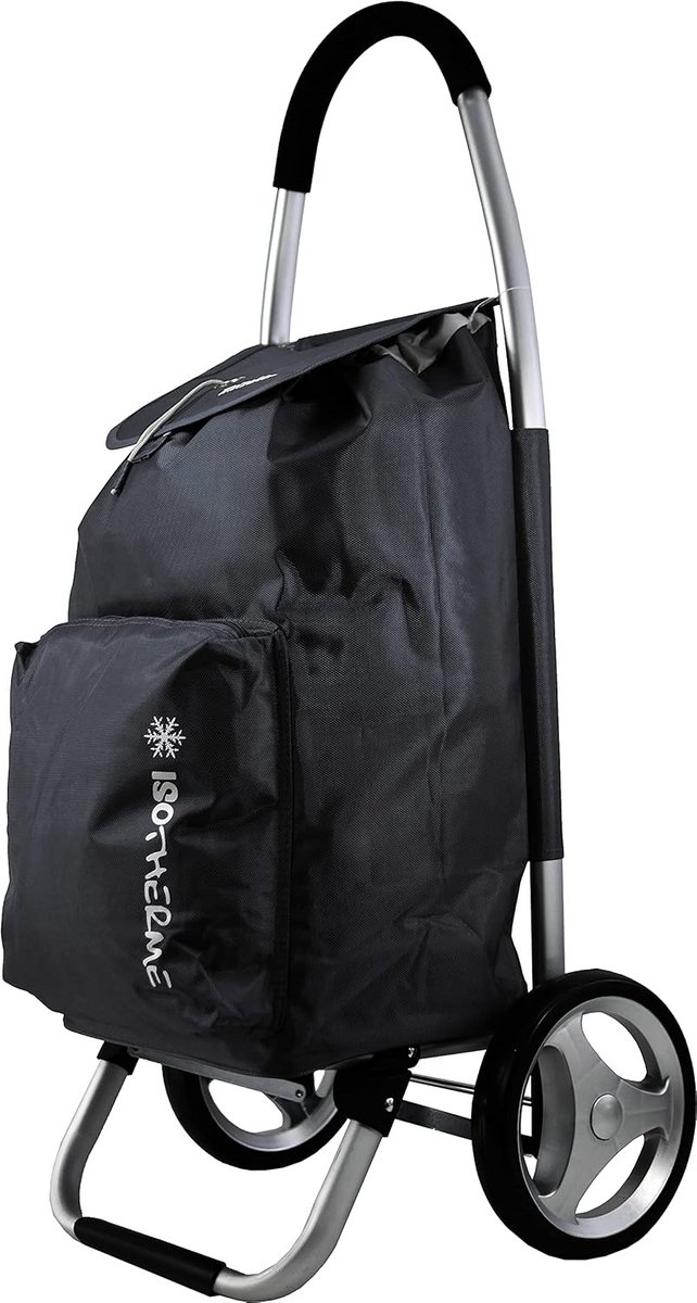 Inklapbare Boodschappentrolley met Grote Tas - Lichtgewicht Aluminium Handwagen