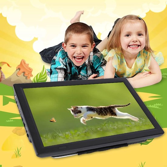 Draagbare 14 Inch Digitale LED TV met Oplaadbare Batterij voor Binnen en Buiten — afbeelding 2