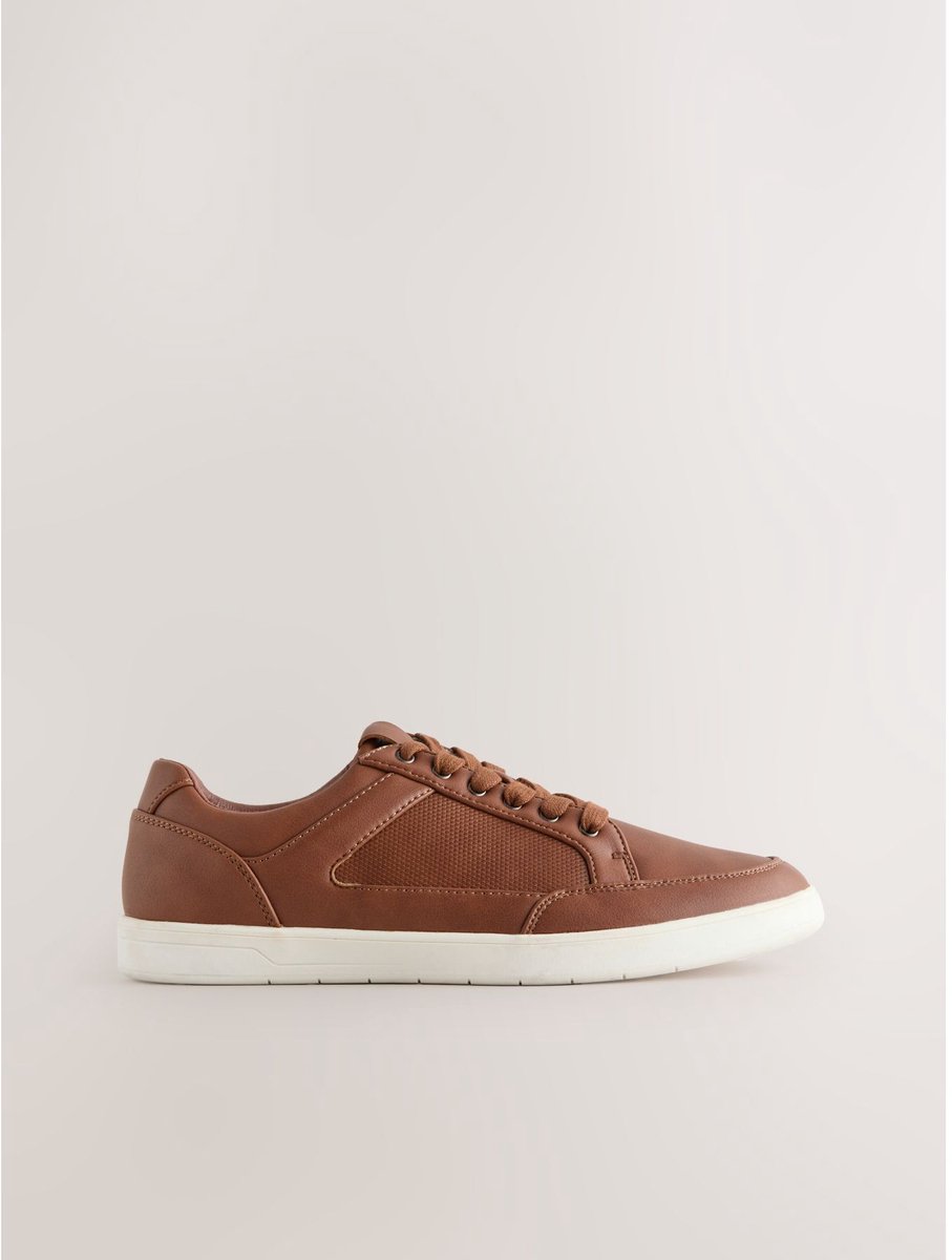 Next - Heren - Smart-casual sneakers - Bruin