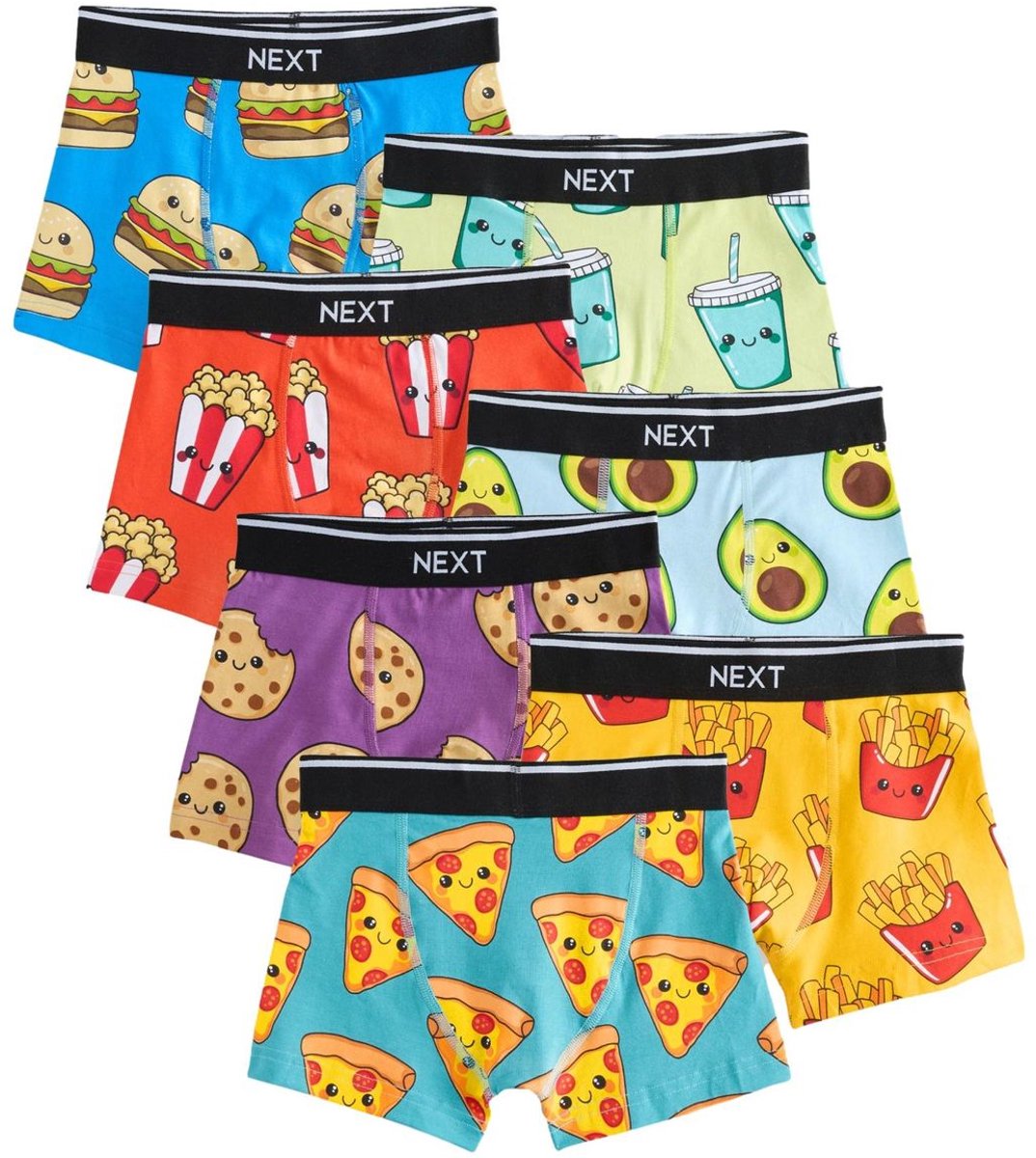 Next - Jongens - Set van 7 boxershorts - Blauw