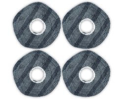 Zwabberdoek-Dweildoeken-4 stuks - Wasbare herbruikbare dweilpads - geschikt voor Eufy X10 Pro Omni/X 9 Pro - Sterke vlekverwijderende doekjes - Premium microvezel