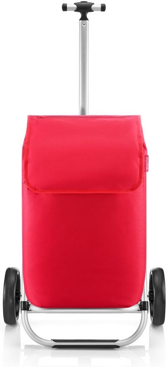 Lichtgewicht boodschappentrolley Rood - Ruime Winkelwagen voor Boodschappen