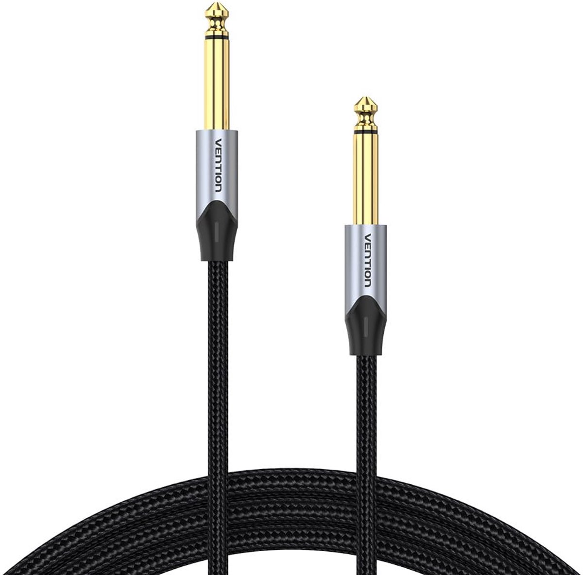 6,35 mm Stereo Jack naar 6,35 mm Instrumentenkabel voor Gitaar en Bas