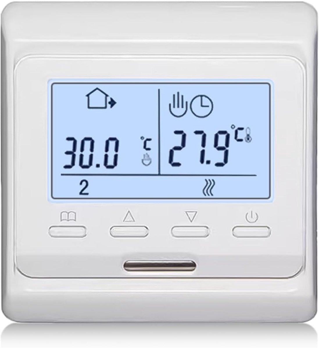 LCD digitale programmeerbare inbouw kamerthermostaat vloerverwarming - slimme thermostaat 230V AC 3A/5A/10A