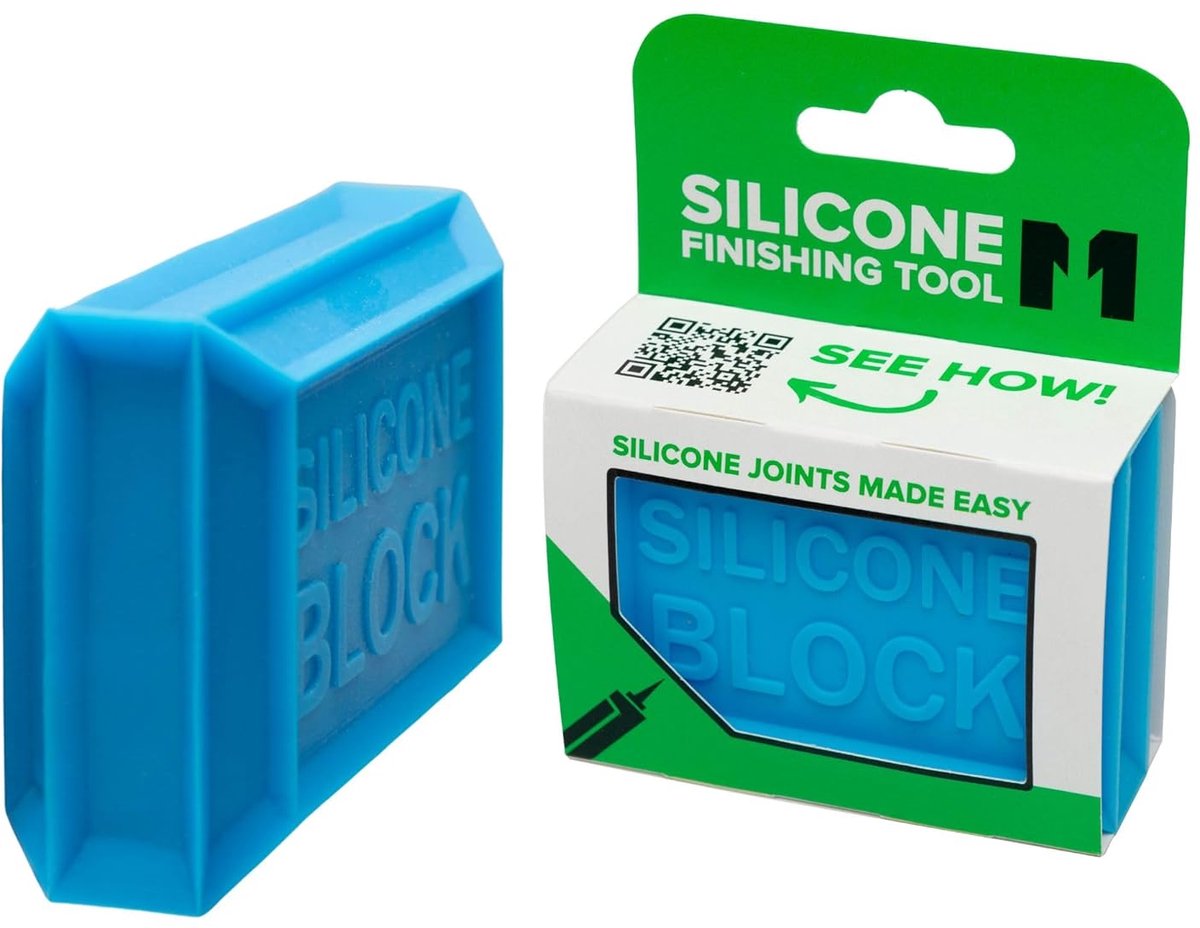 Siliconenkit Afwerkingstool - Kit Afwerkgereedschap - Gladde Voegen Maken - Consistente 6mm & 8mm Kralen - 75mm Lengte - Grijs