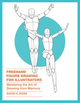 Boek "Freehand Figure Drawing for Illustrators" door David H. Ross, met illustraties van twee schetsfiguren.