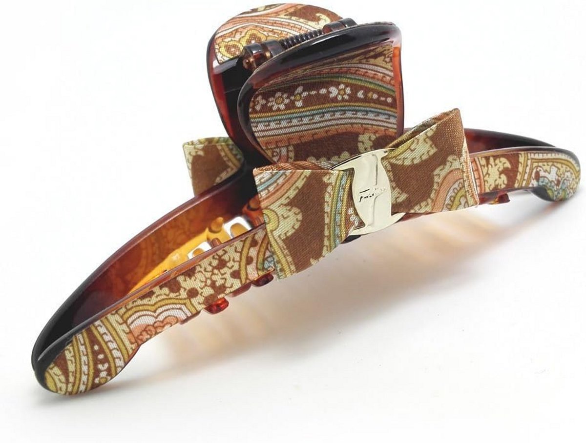 Elegante Haarspeld voor Dames in Warme Bruintint