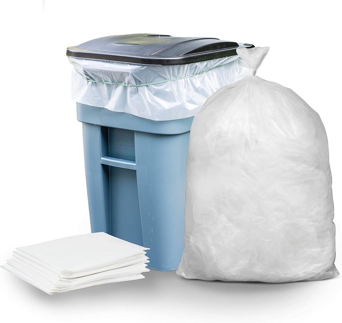 Grote Transparante Vuilniszakken 65 Liter - 50 Stuks - Extra Sterk