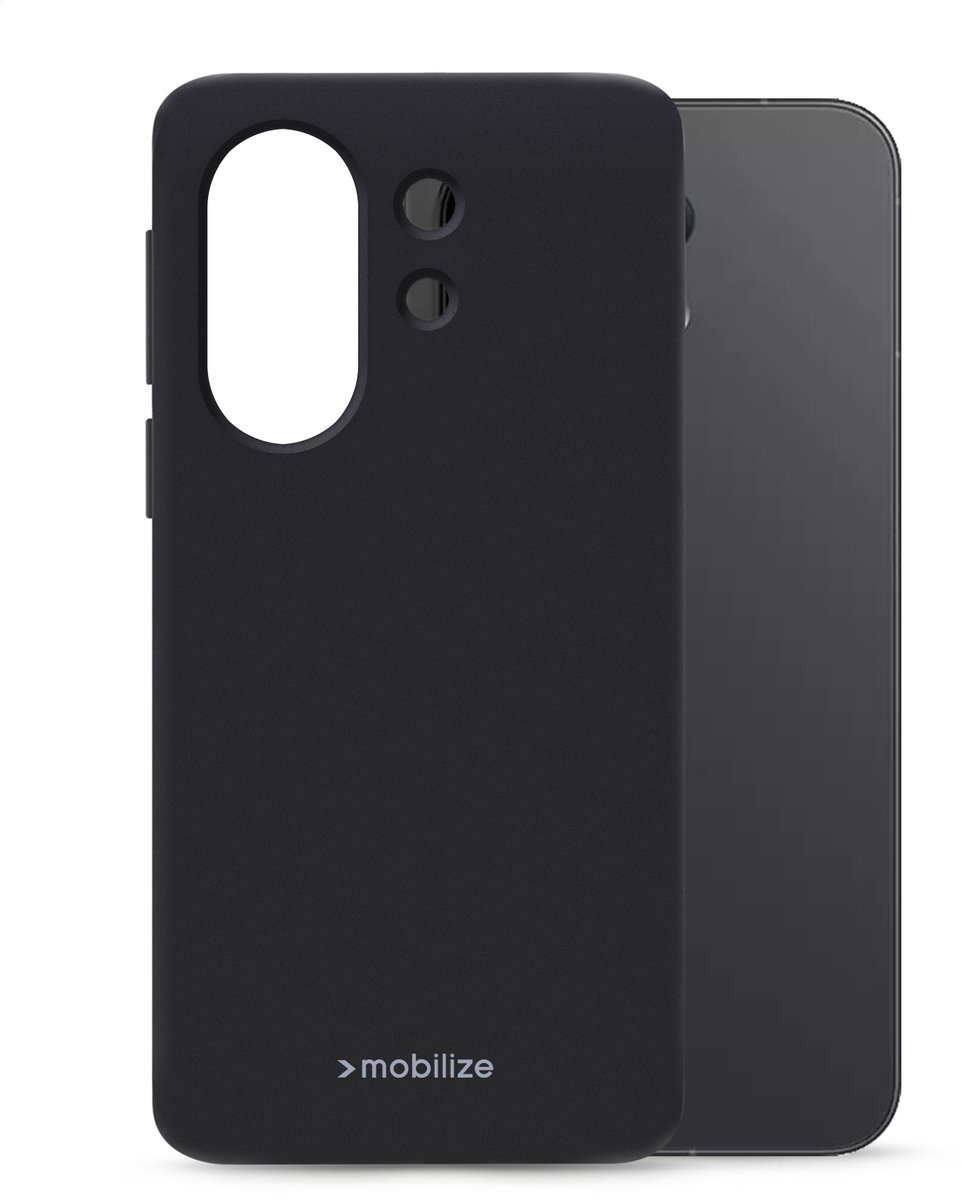 Mobilize Hoesje geschikt voor Vivo X200 FE Telefoonhoesje Flexibel TPU | Mobilize Rubber Gelly Backcover | X200 FE Case | Back Cover - Zwart