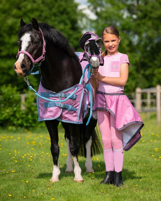 QHP - Halsterset voor Hobby Horse - Collection - Cheery Pink - LET OP! EXCLUSIEF HOBBY HORSE van QHP — afbeelding 3