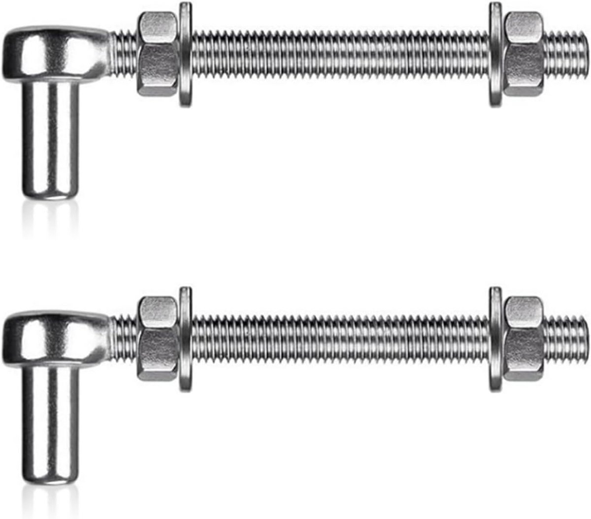 Zware Tuinpoort Scharnieren M16 x 150 mm Roestvrij Staal J-Bouten Set (2 Stuks)
