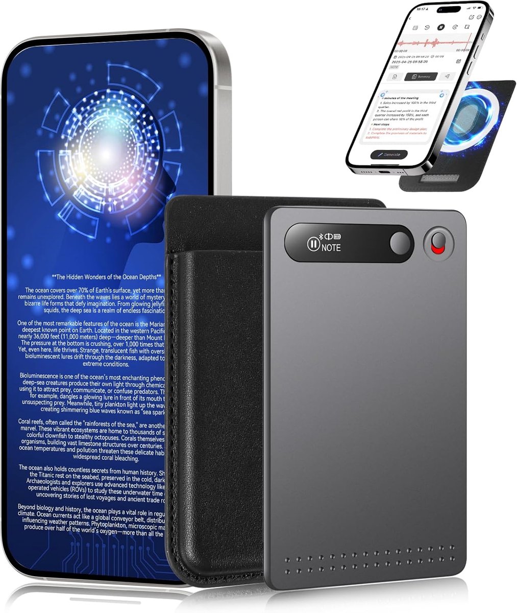 Digitale AI Voicerecorder met Real-time Transcriptie en Vertaling