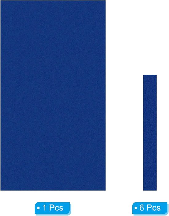 Professioneel Biljartlaken Blauw 8ft - Pooltafel Vilt Vervanging met 6 Stukken Stof — afbeelding 5
