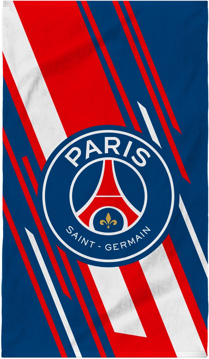 Paris Saint Germain Strandlaken Diagonaal - 75 x 150 cm - Katoen