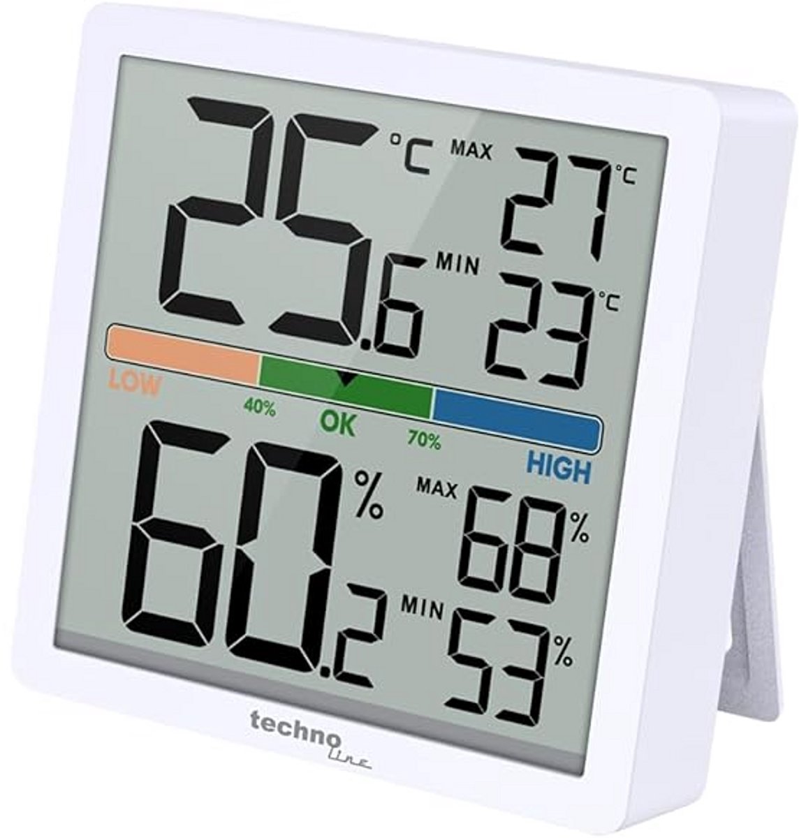 Digitale Thermo-Hygrometer met Binnenluchtvochtigheid & Temperatuurmeter