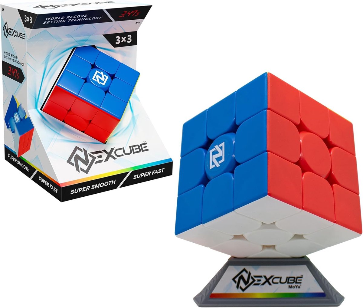 Speedcube 3x3x3 Puzzel Competitie Kubus Zonder Stickers - Precisie en Dubbel Instelsysteem