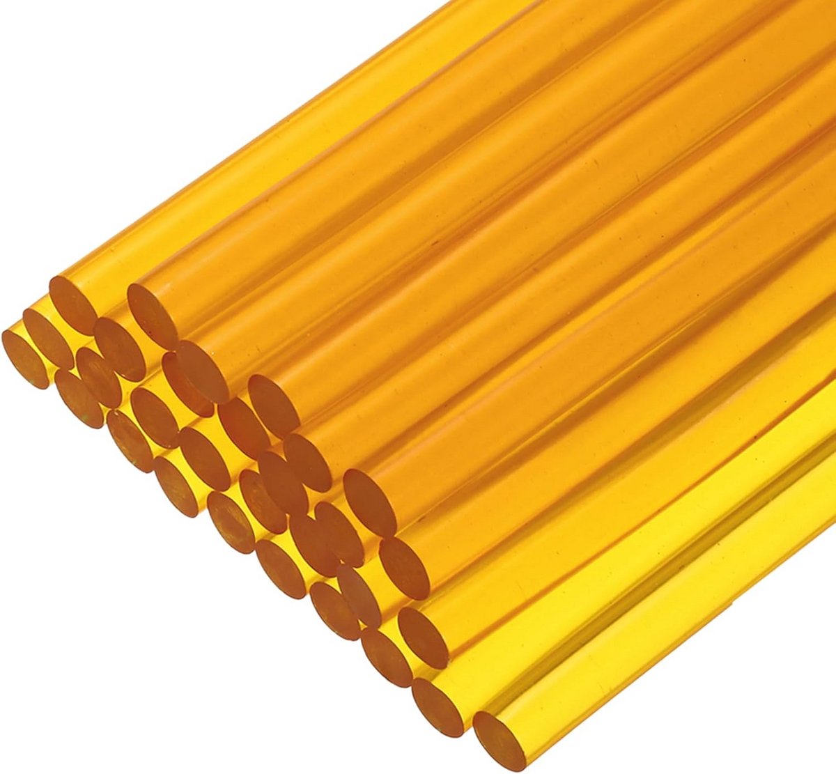 30 Stuks Mini Lijmsticks Set 7x100mm voor Lijmpistool - Transparant en Geel