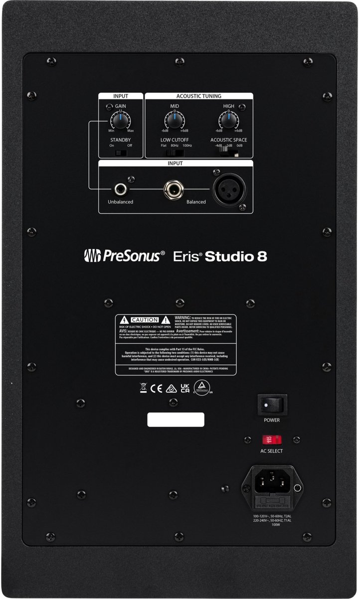Presonus Eris Studio 8 - Actieve Studiomonitoren